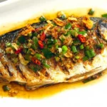 Fresh fish seasoned with herbs and spices